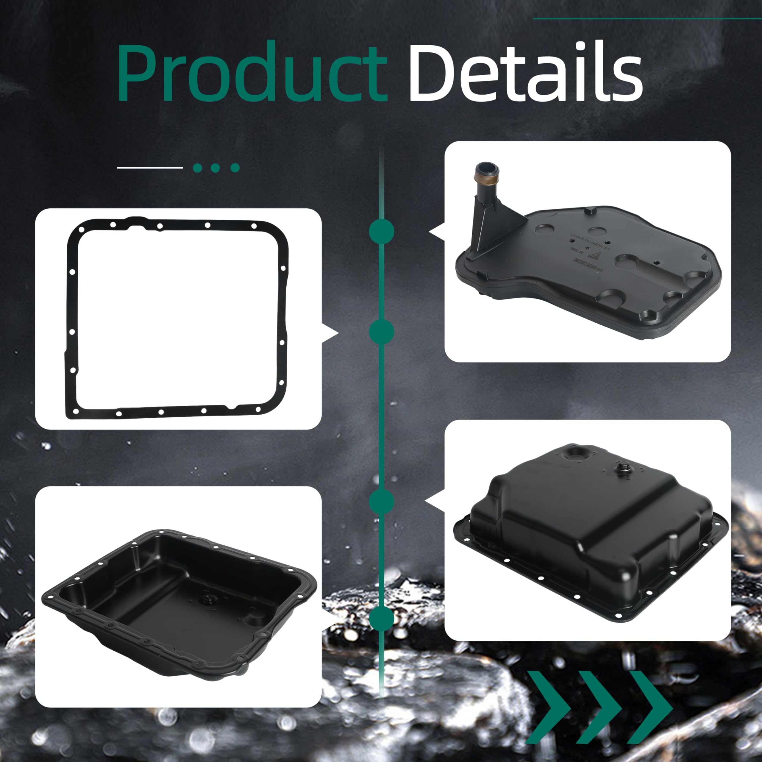 Drain Pans Automotive KAX 265-811 Transmission Oil Pan With Drain